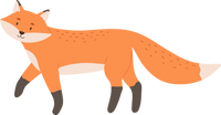 kleiner orangener Fuchs