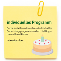 individueller Geburtstag ab 10 Jahren