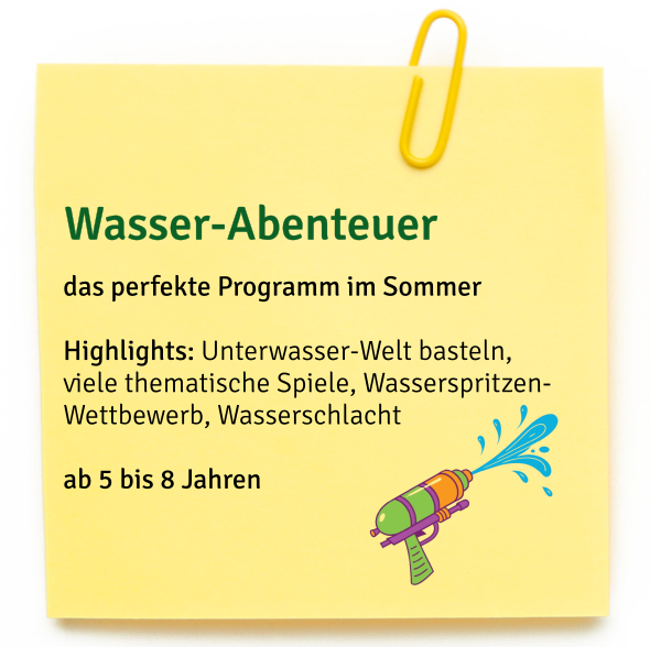 Wasserparty für 5-8 jährige